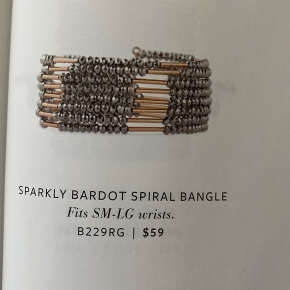 Stella and Dot Sparkly Bardot Spiral Bangle - Picture 6 of 7